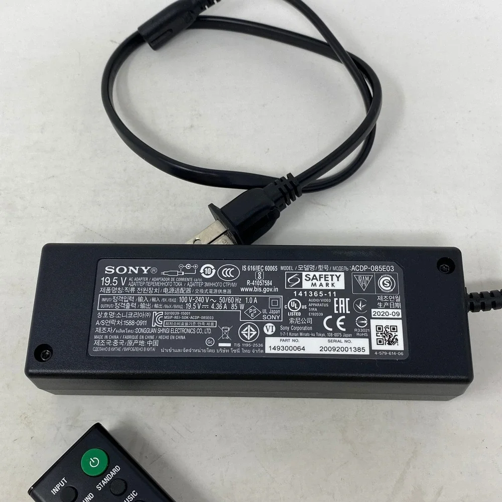 Sony RMT-AH410U Remote and ACDP-085E03 19.5V 85W AC Adapter Bundle